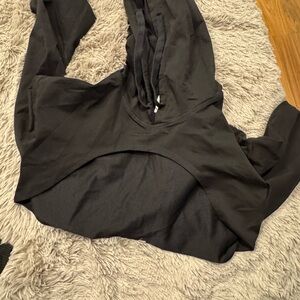 FITTIN Black Hooded Sweatshirt